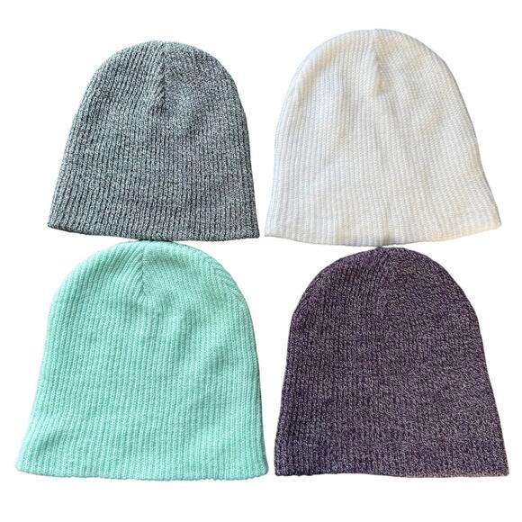 NEFF Beanie Set 4-Pack Unisex Knit Hats Cozy Winter Snowboard Streetwear Skater - Picture 2 of 2